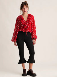 Coco Capri Pants — Black capri pants on model — MYFASHIONFRUIT