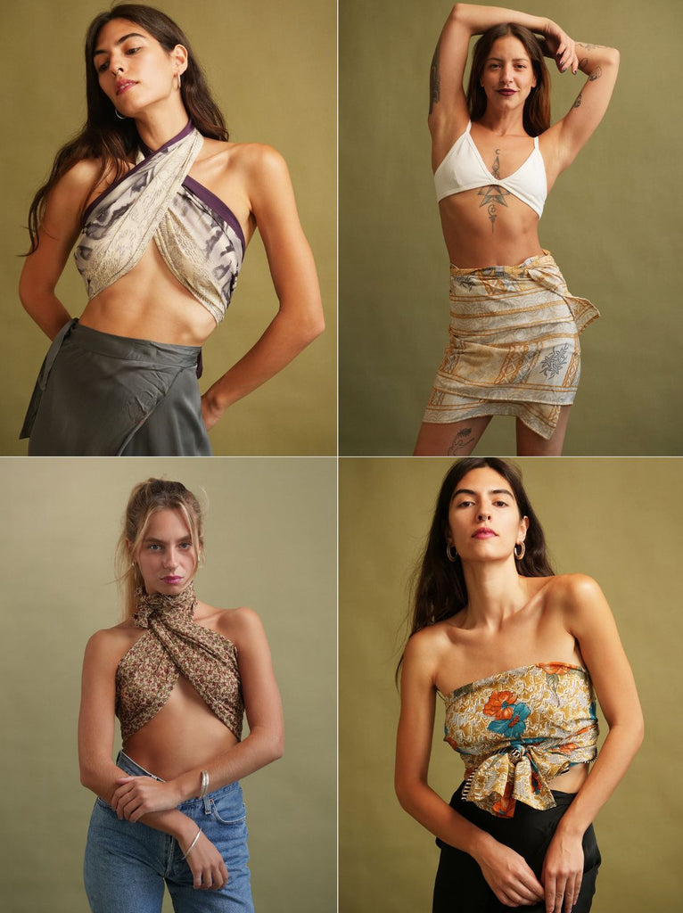 Bijal Silk Scarf - Light Earthies