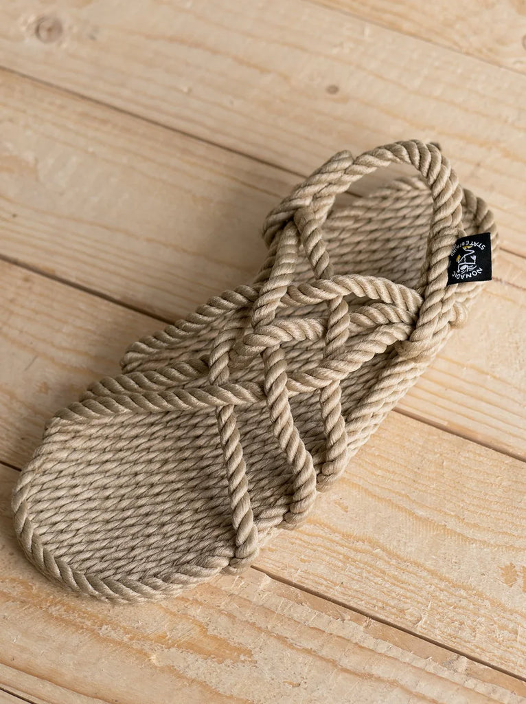 JC Camel Sandals — beige rope sandal, detail — MYFASHIONFRUIT