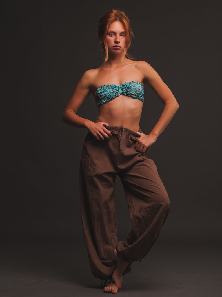 Almyra Pants — Brown, loose, on model — MYFASHIONFRUIT