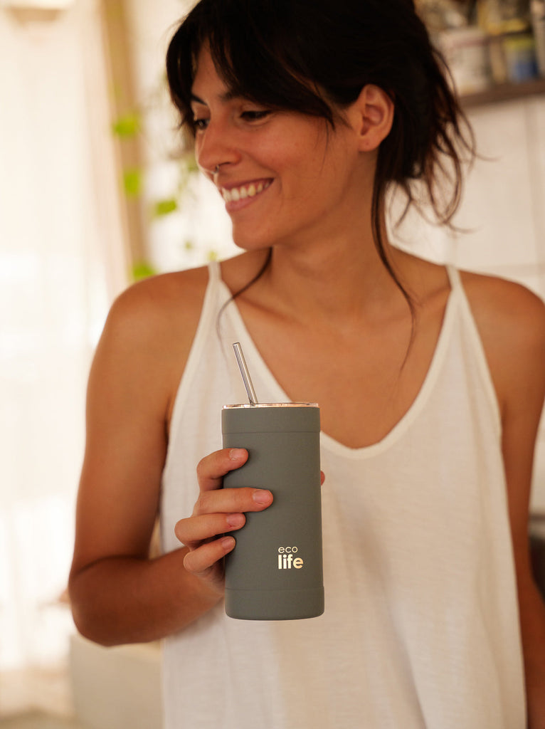 Ecolife Stone Grey Coffee Thermos