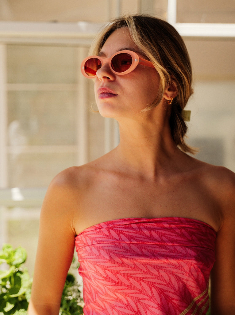 Komono ANA Velvet Coral Sunglasses