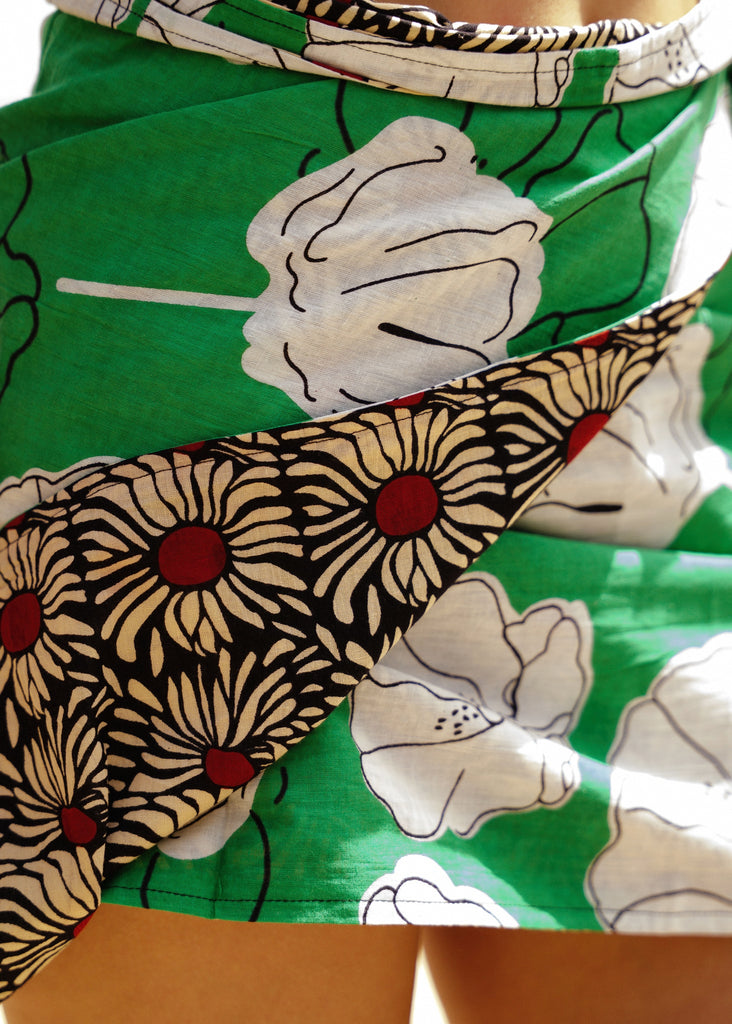 Naia Double-sided Skirt — floral prints detail — MYFASHIONFRUIT