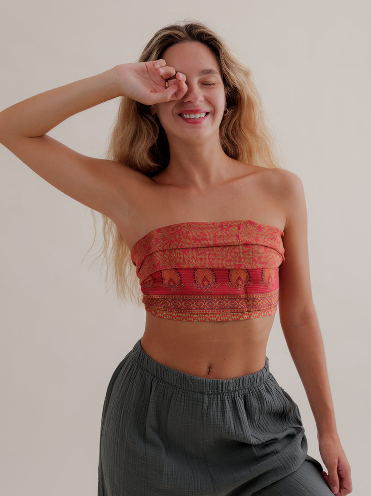 Bijal Silk Scarf - Pinks