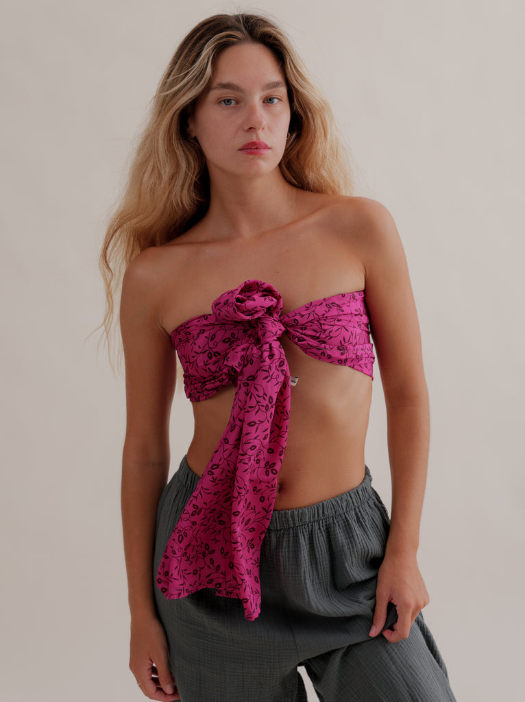 Bijal Silk Scarf - Pinks