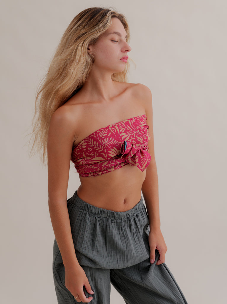 Bijal Silk Scarf - Pinks