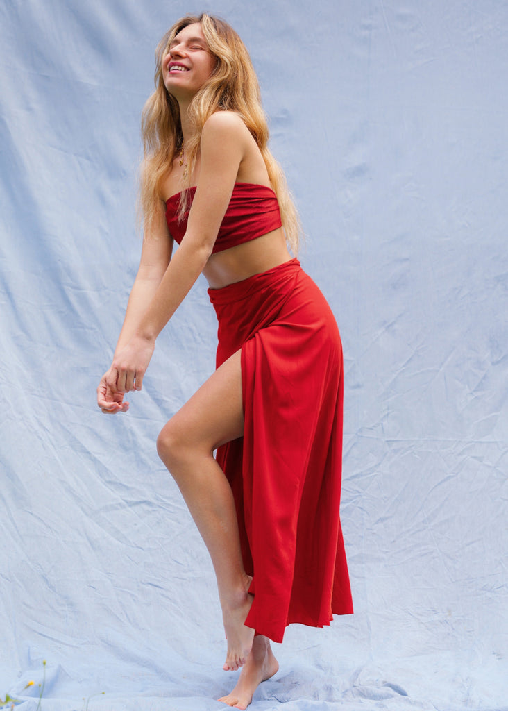 Alanis Scarlet Skirt