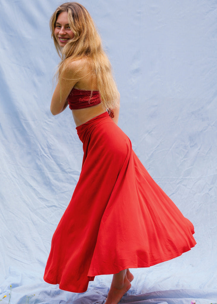 Alanis Scarlet Skirt