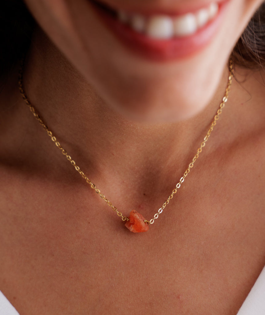 Raw Carnelian Pendant