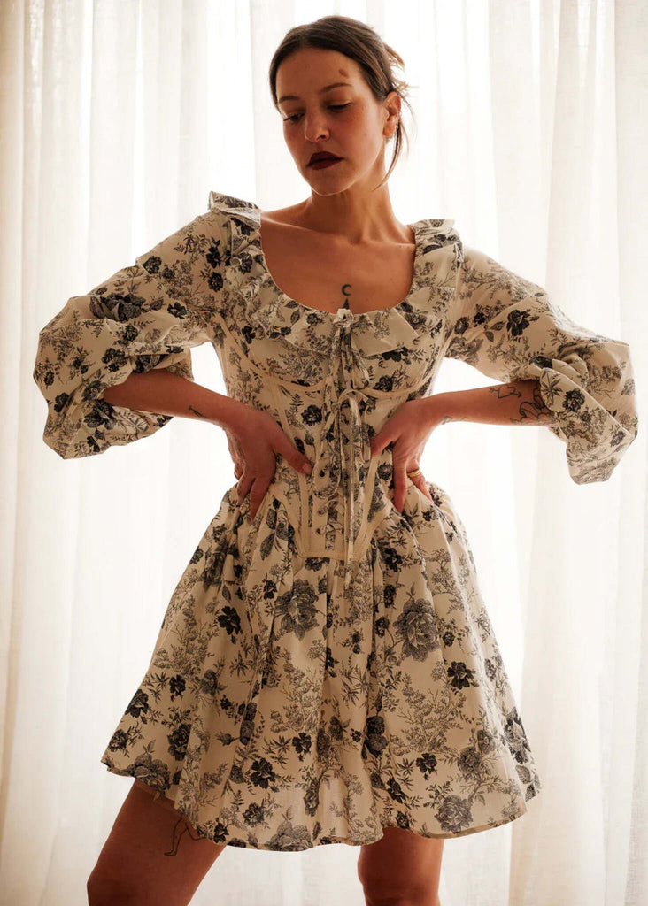 carmen corset dress V. Chapman Carmen Corset Ruffled Gown by V Chapman