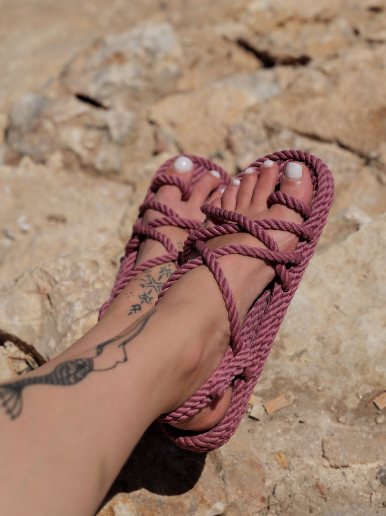 Toe Joe Fuchsia Sandals