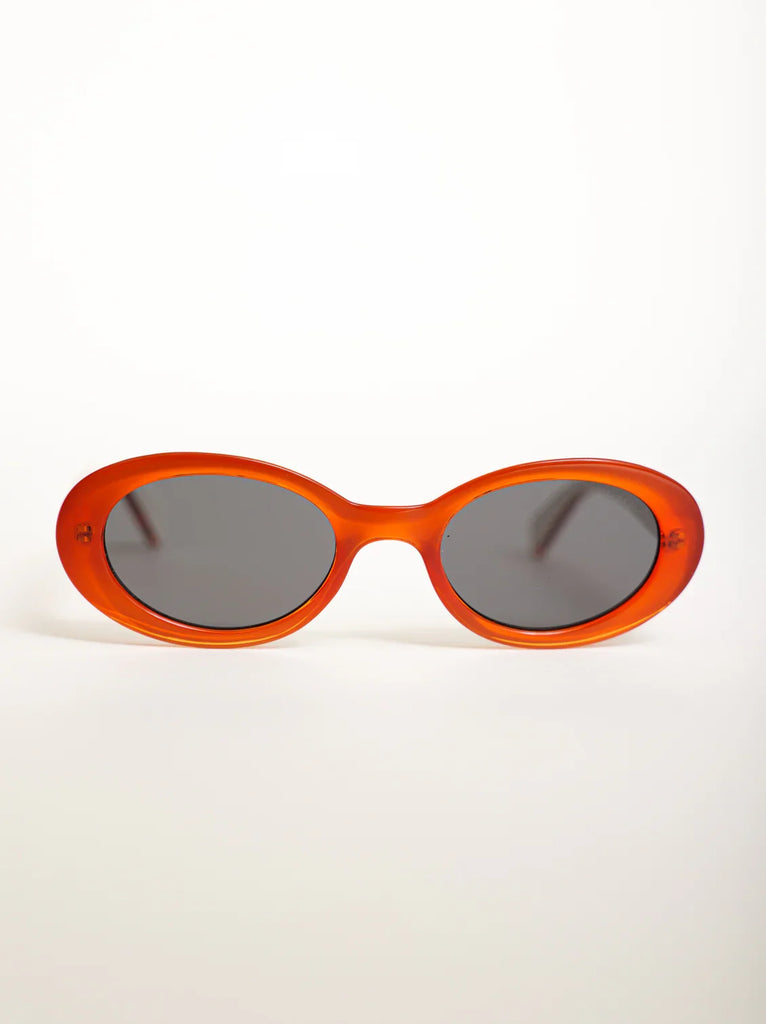 Komono ANA Fox Sunglasses — Orange frame, grey lenses — MYFASHIONFRUIT