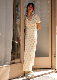 Heidi Dress — Floral dress on model — MYFASHIONFRUIT