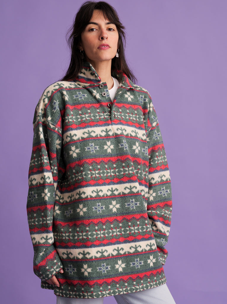 Vintage Mock-neck Fleece