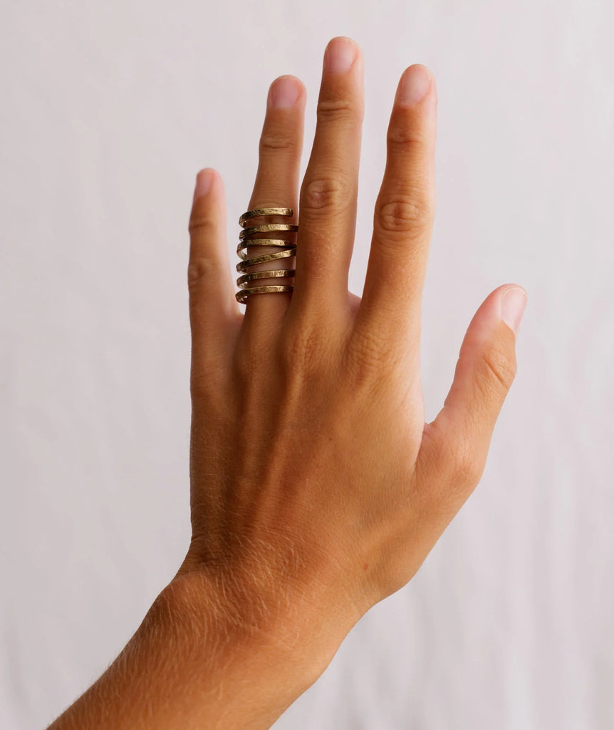 Wrap Around Ring — Gold ring on model — MYFASHIONFRUIT