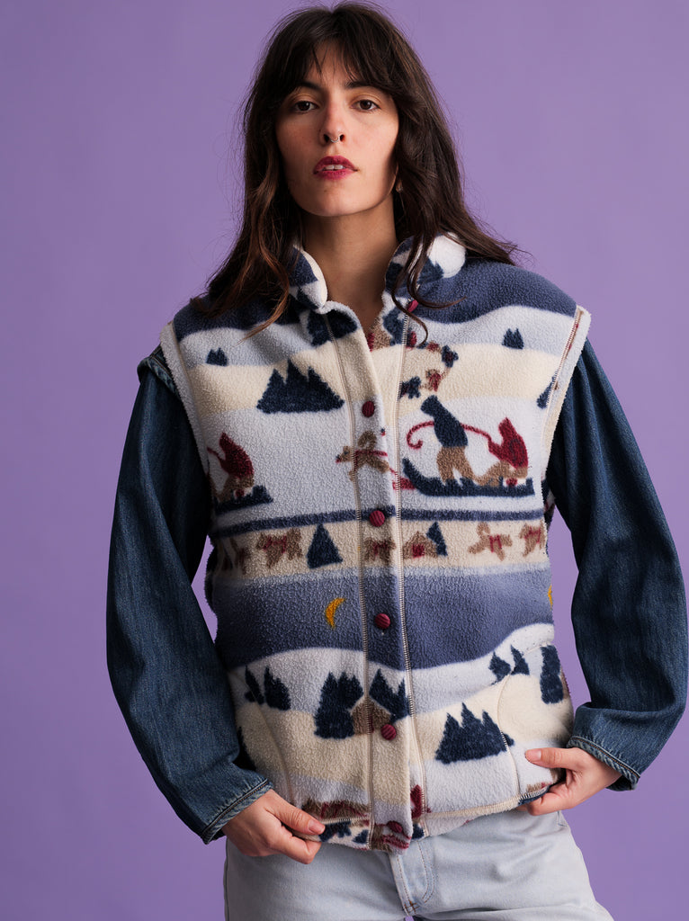 Vintage Fleece Vest