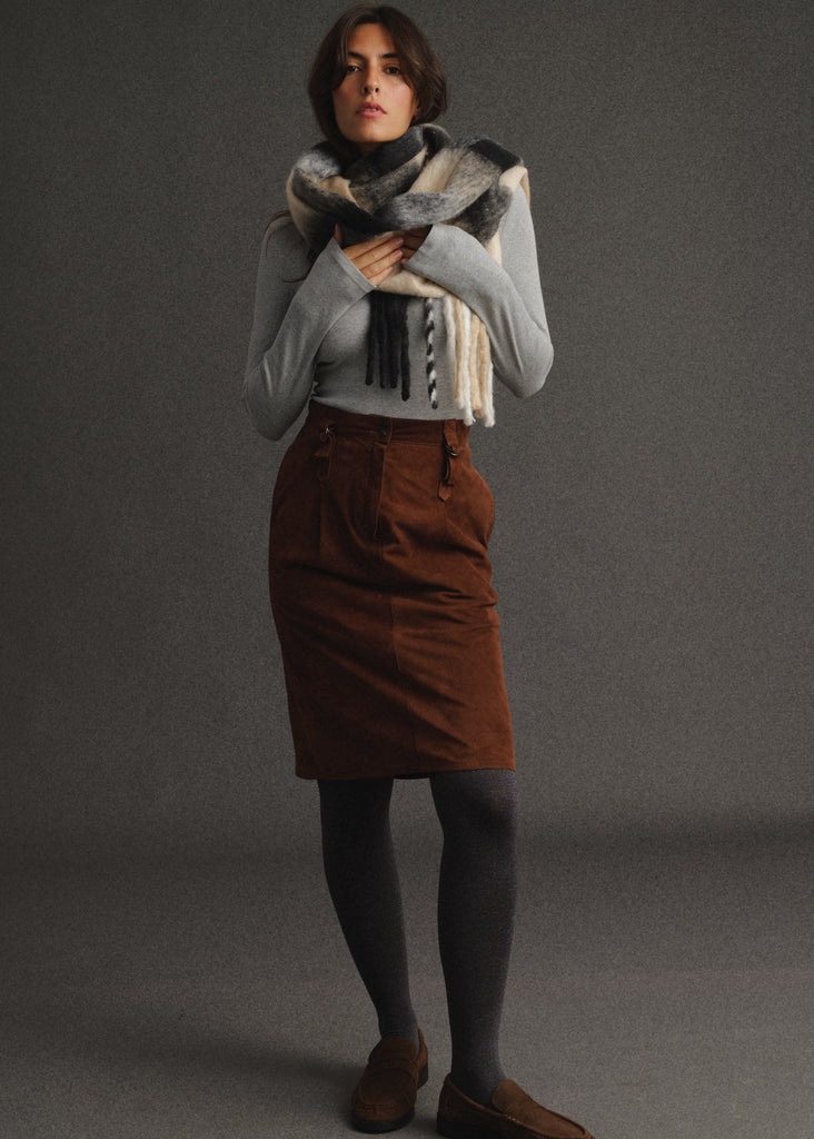Vintage Suede Skirt