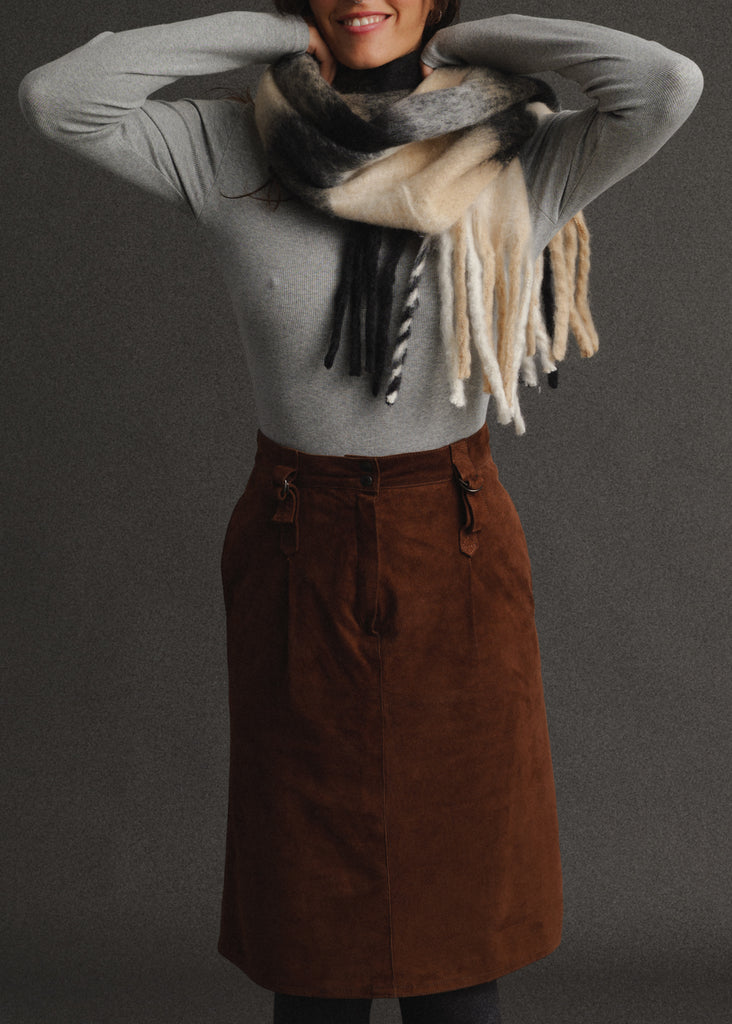 Vintage Suede Skirt