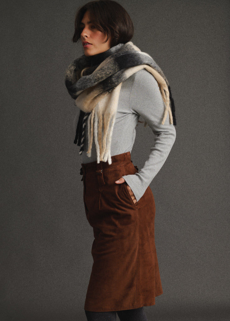 Vintage Suede Skirt