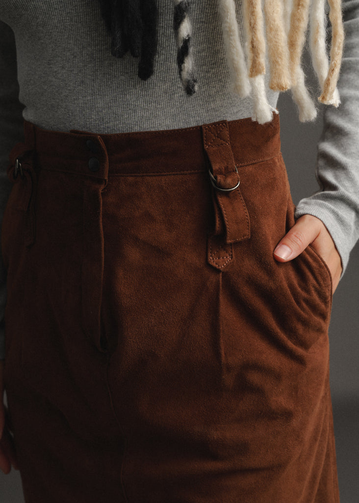Vintage Suede Skirt