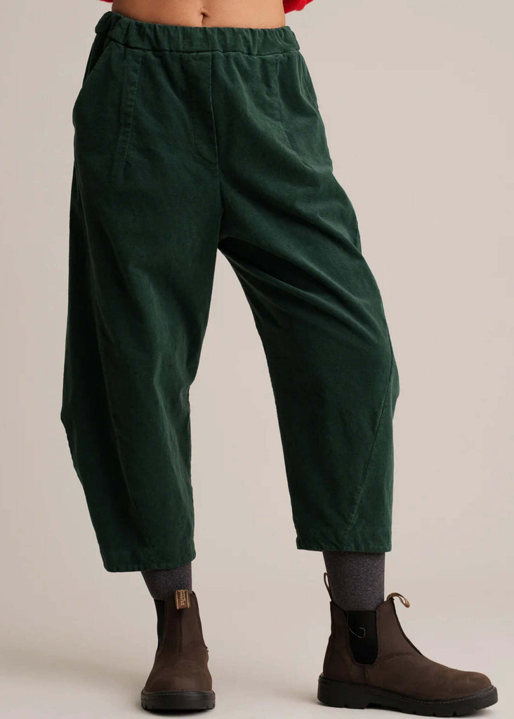 Rhonda Pants — Green corduroy culottes on model — MYFASHIONFRUIT