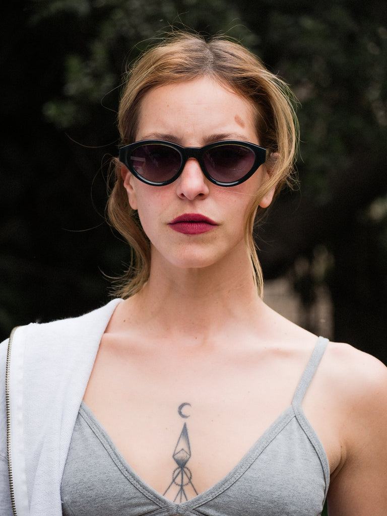 Komono KIKI Black Sage Sunglasses