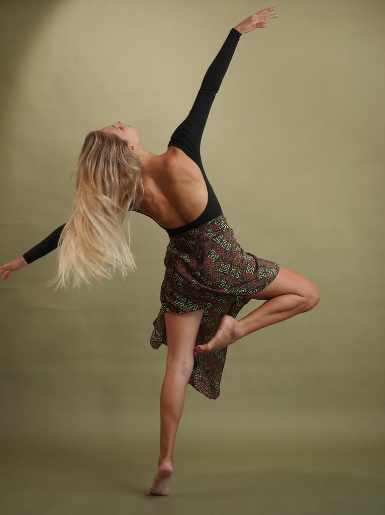 Bijal Silk Scarf - Dark Earthies