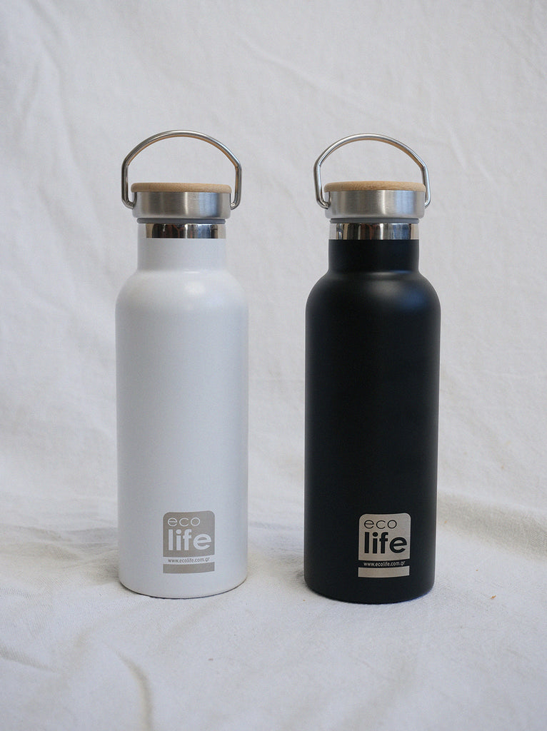 Ecolife Bamboo Black Thermos