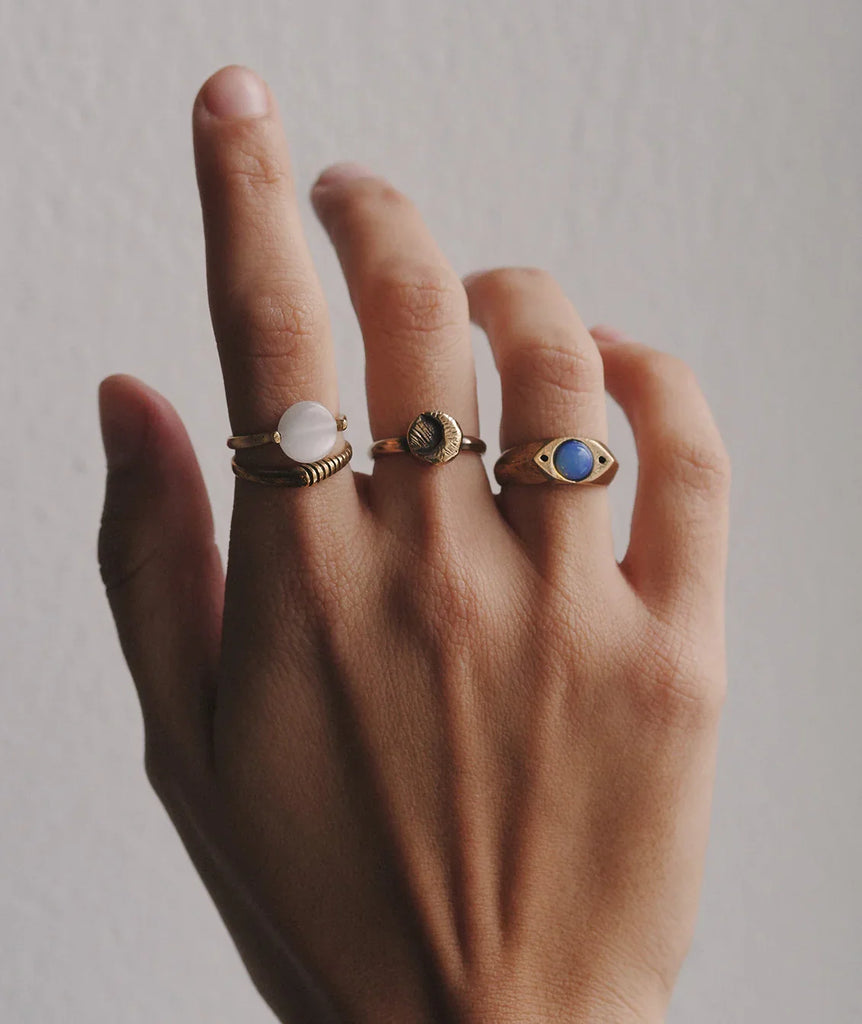 Rana Statement Ring — Gold rings with stones on hand — MYFASHIONFRUIT