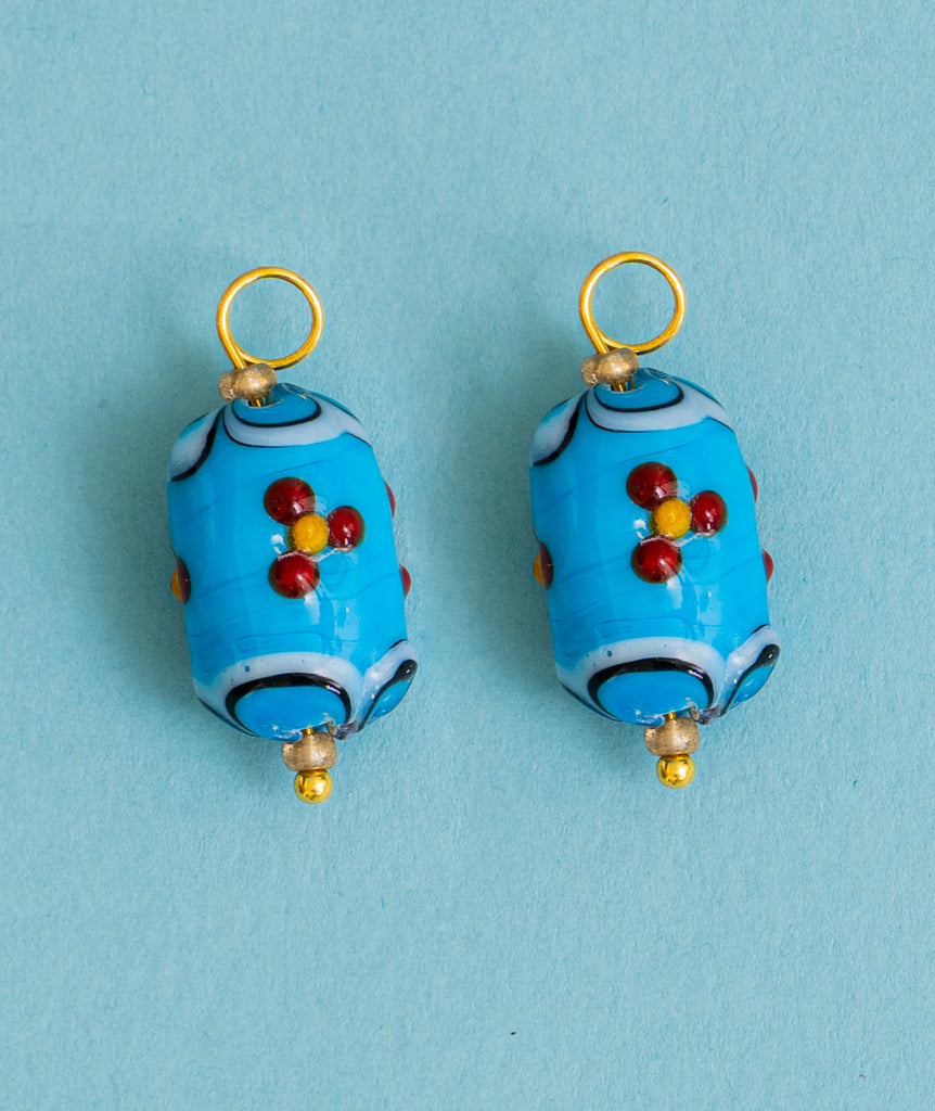 Set of Mood Charms - Spring Flower — detail of blue flower charms — MYFASHIONFRUIT