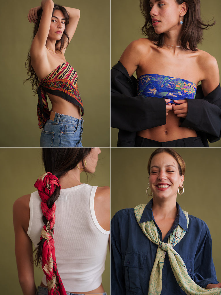 Silk & Colorful Scarf - 85x85 (cm)