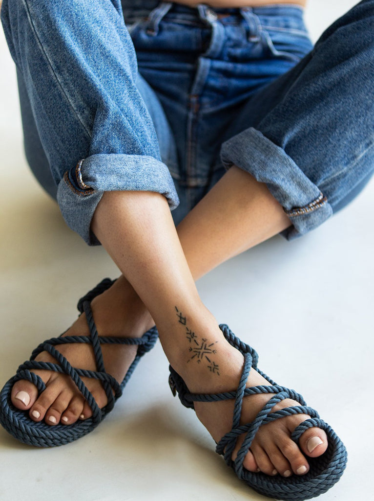 Toe Joe Denim Sandals