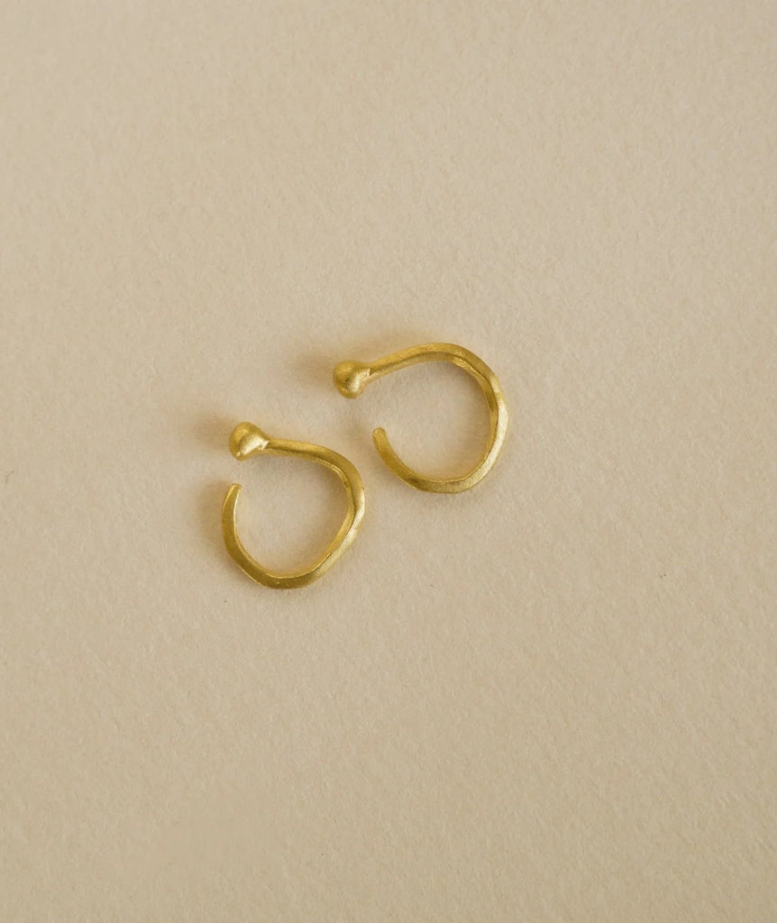 Petits Golden Hoops — gold-tone open hoop detail — MYFASHIONFRUIT