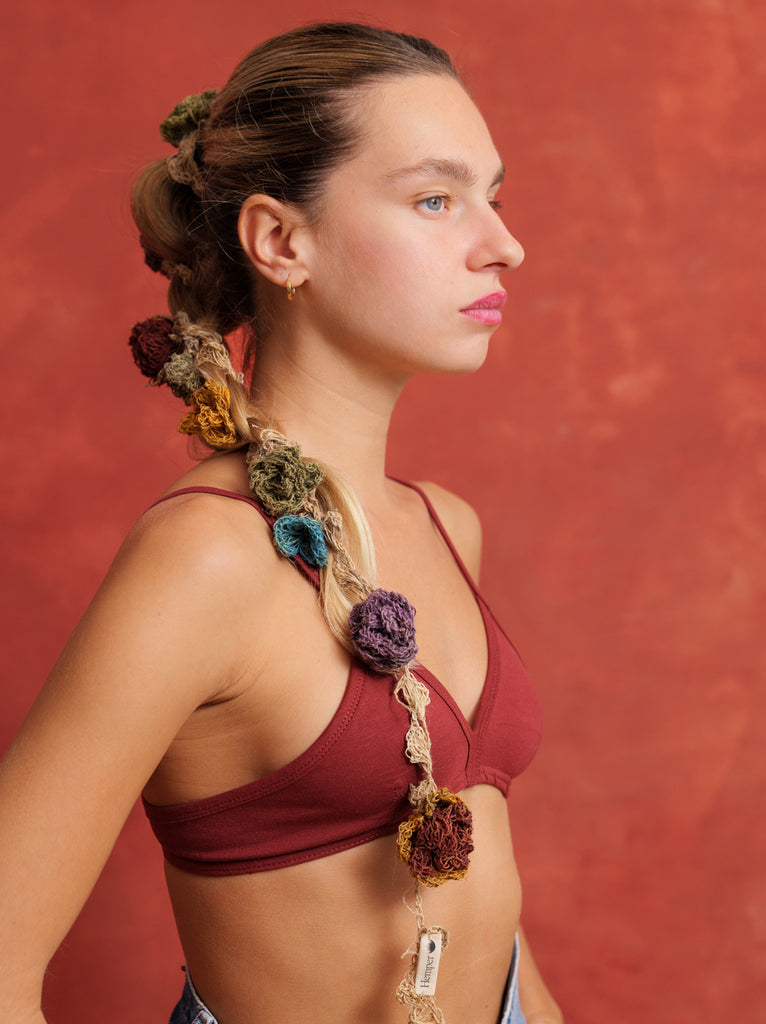 Crochet Headband - Removable Flowers