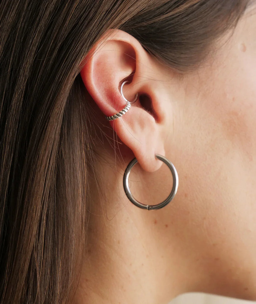 Bekke Ear Cuffs — Silver helix and hoop earrings — MYFASHIONFRUIT