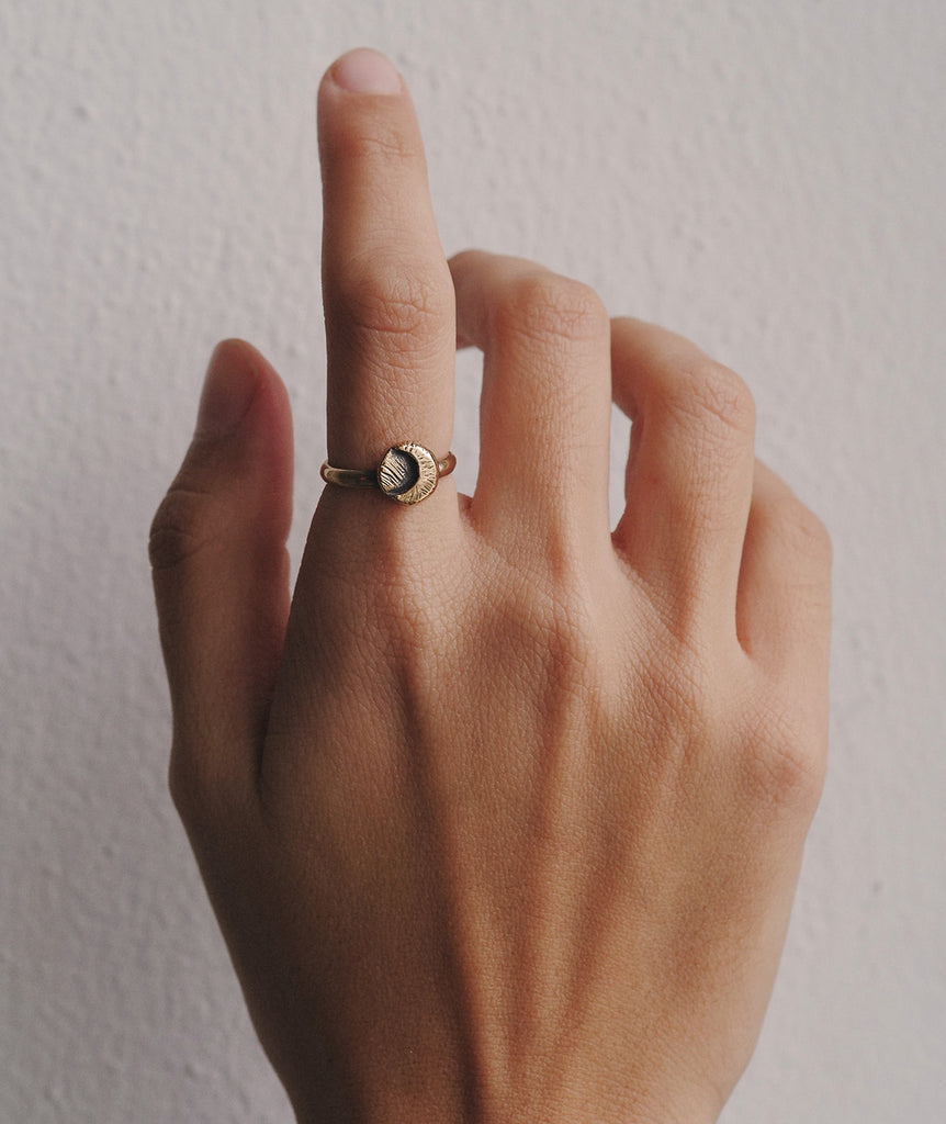 Tiny Crescent Ring
