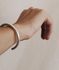 Cass Cuff — Silver, on wrist — MYFASHIONFRUIT