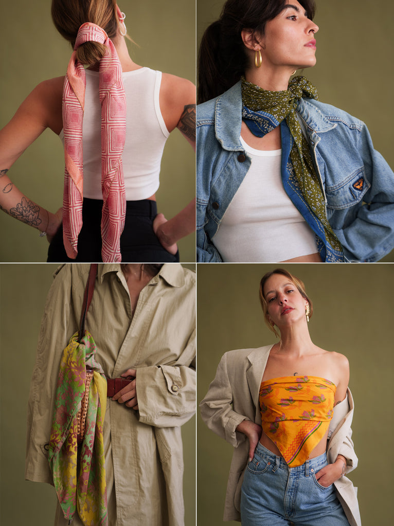 Silk & Colorful Scarf - 85x85 (cm)