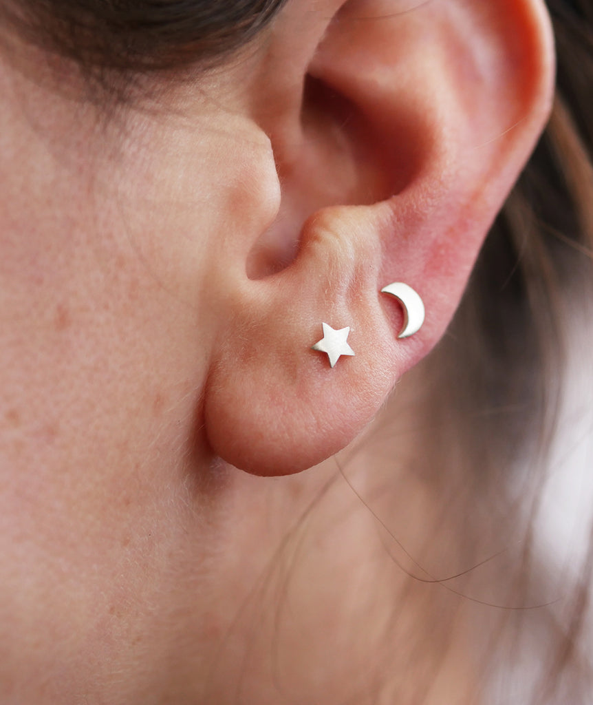 Moon & Star Earrings